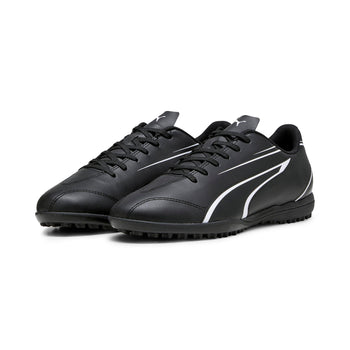 Scarpe da calcetto nere da uomo con dettagli in bianco Puma Vitoria TT, Brand, SKU s326000109, Immagine 0